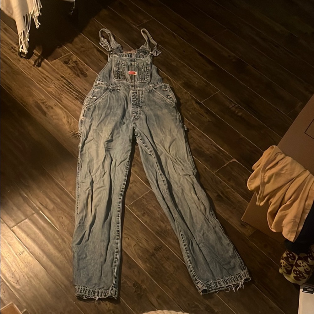 Revo Blue Denim Overalls with Adjustable Straps and Relaxed Fit